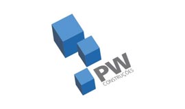 Logo empresa PW Construções