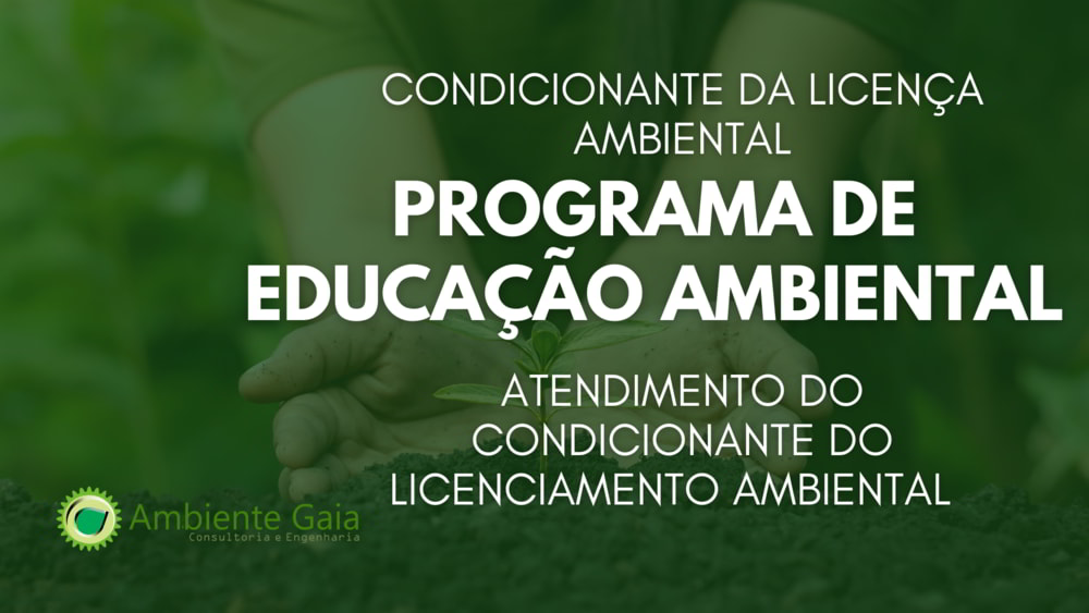 Programa de Educação Ambiental - PBA – Projeto Básico Ambiental